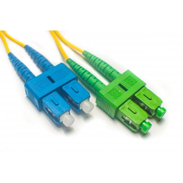 42-units min. FS.Com Sc Upc To Sc Apc 9/125 Os2 Duplex Single-mode Fiber Optic Patch Cable, 3.0mm, Lszh, 5m - RFX-33088-5.0