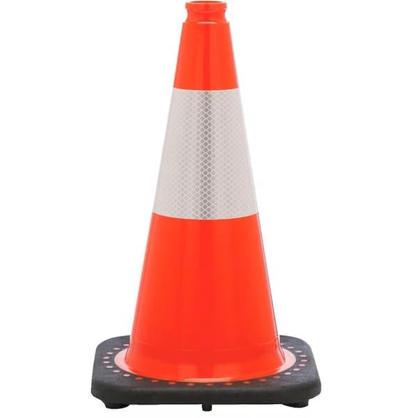 JBC Safety Plastic JBC-RS45015C3M6 - Jbc Traffic Cone 18 Inch With Collar