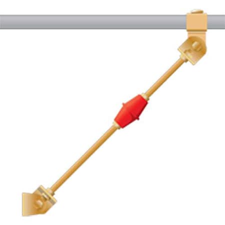 2-units min. Generic Brand Equipment Rack Earthwuake Brace Kit, 5/8 Hardware - INFEARTHQUAKEBRACE