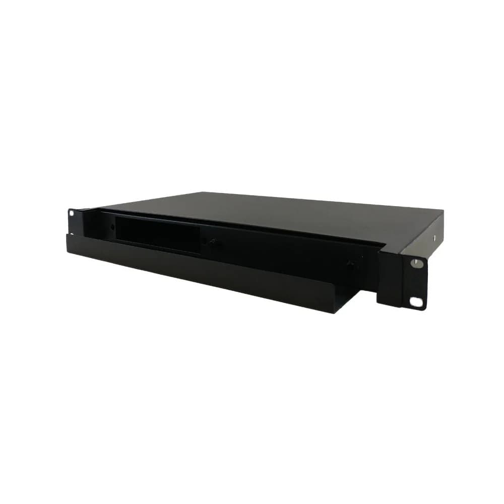 4-units min. Infinite Cables 1u 19" Rackmount Fdu With Slide Out (holds 2 Panels) - Black - PP-F1000-1UBK