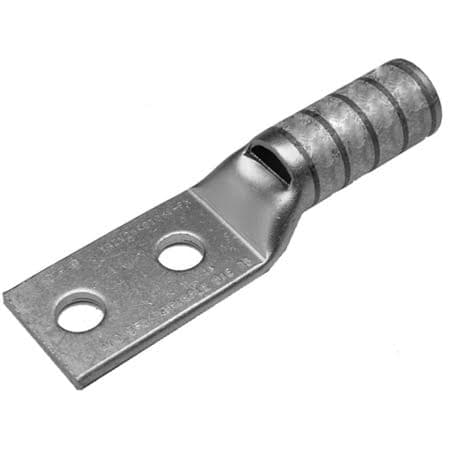 10-units min. Burndy #14 Awg - #10 Awg Lug, W/insp Window, 2 Hole, 1/4" Stud, 5/8 - YAZV10-2TC14