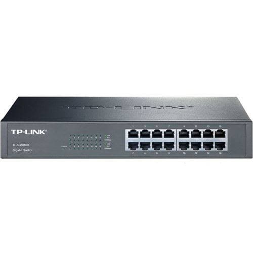 29-units min. TPLink TLSG1016D Head End Switch Upgrade to Gigabit Ethernet with 16 Ports of High Performance and Energy Efficiency - TL-SG1016D