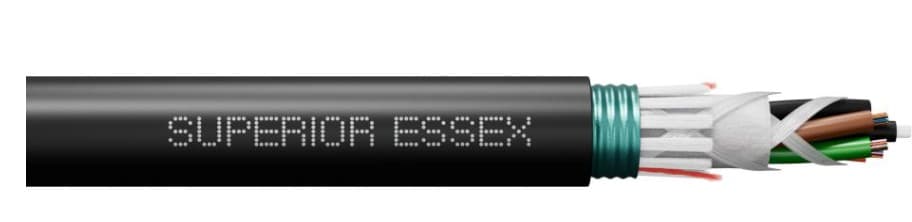 SUPERIOR ESSEX COMMUNICATIONS - Water Peak Smf 48 Fibers Reduct G.652D Dri-Lite Stranded Loose Tube Single Jacket Single Armor 600 Lb - 120483D01