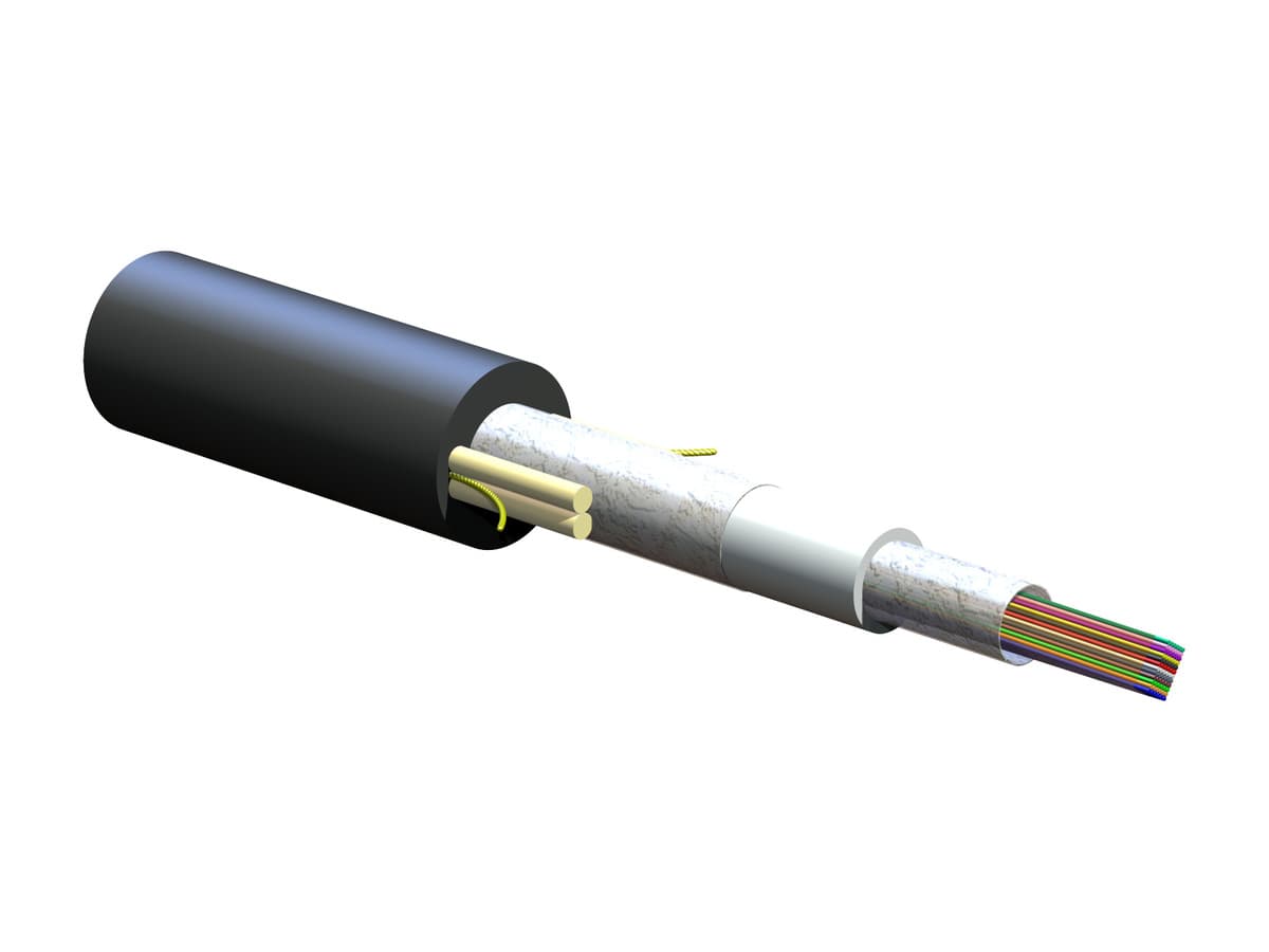 Corning 072EC4-14100D53 - Fiber, 72 Fiber, Sst-ribbon, Gel-free Cable, Non-armored, Smfe 0.35/0.35/0.25 Db/km, Print In Feet, With Soc Code